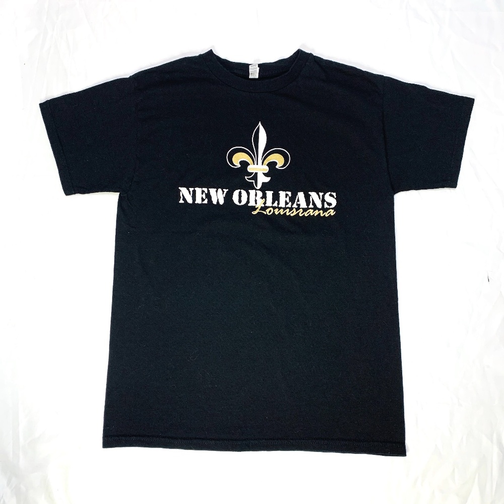New Orleans Louisiana Black T-Shirt Size M